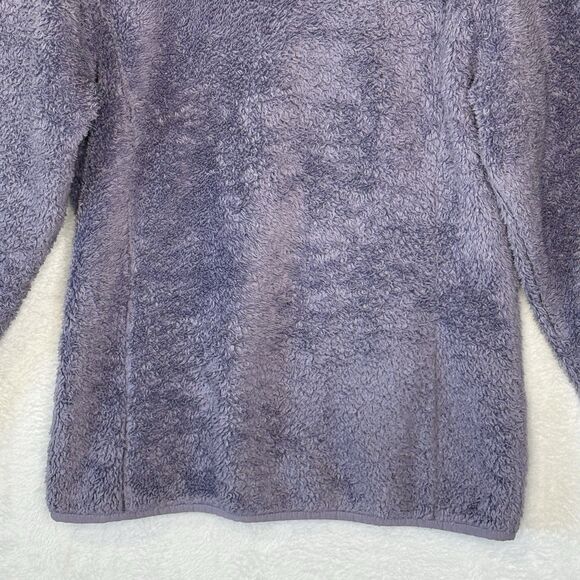 Columbia Purple Sherpa Fleece Fuzzy Zip-Up Jacket Size Medium - Picture 11 of 16
